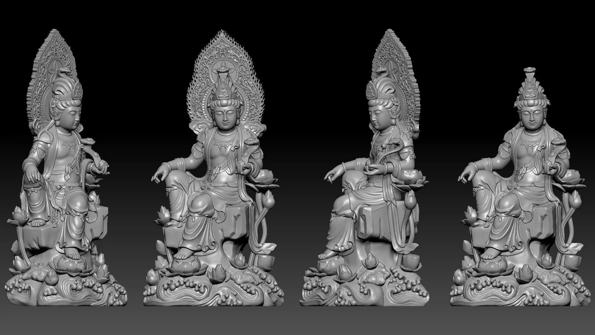 Bodhisattva Avalokiteshvara 3D print model_5