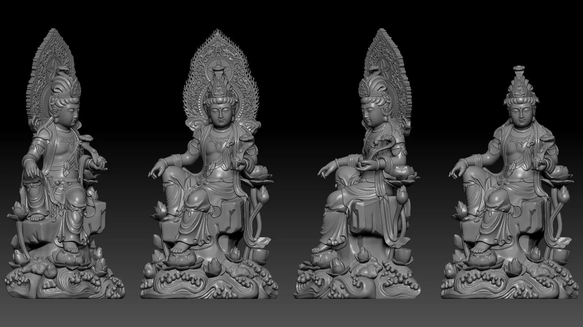 Bodhisattva Avalokiteshvara 3D print model_9