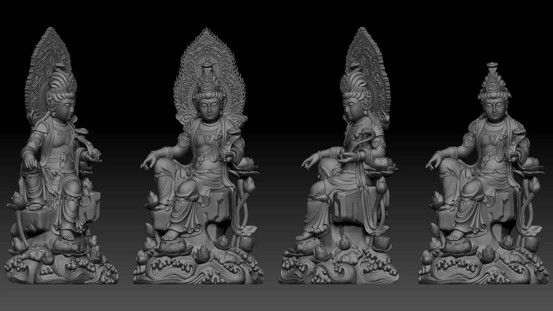 Bodhisattva Avalokiteshvara 3D print model_11