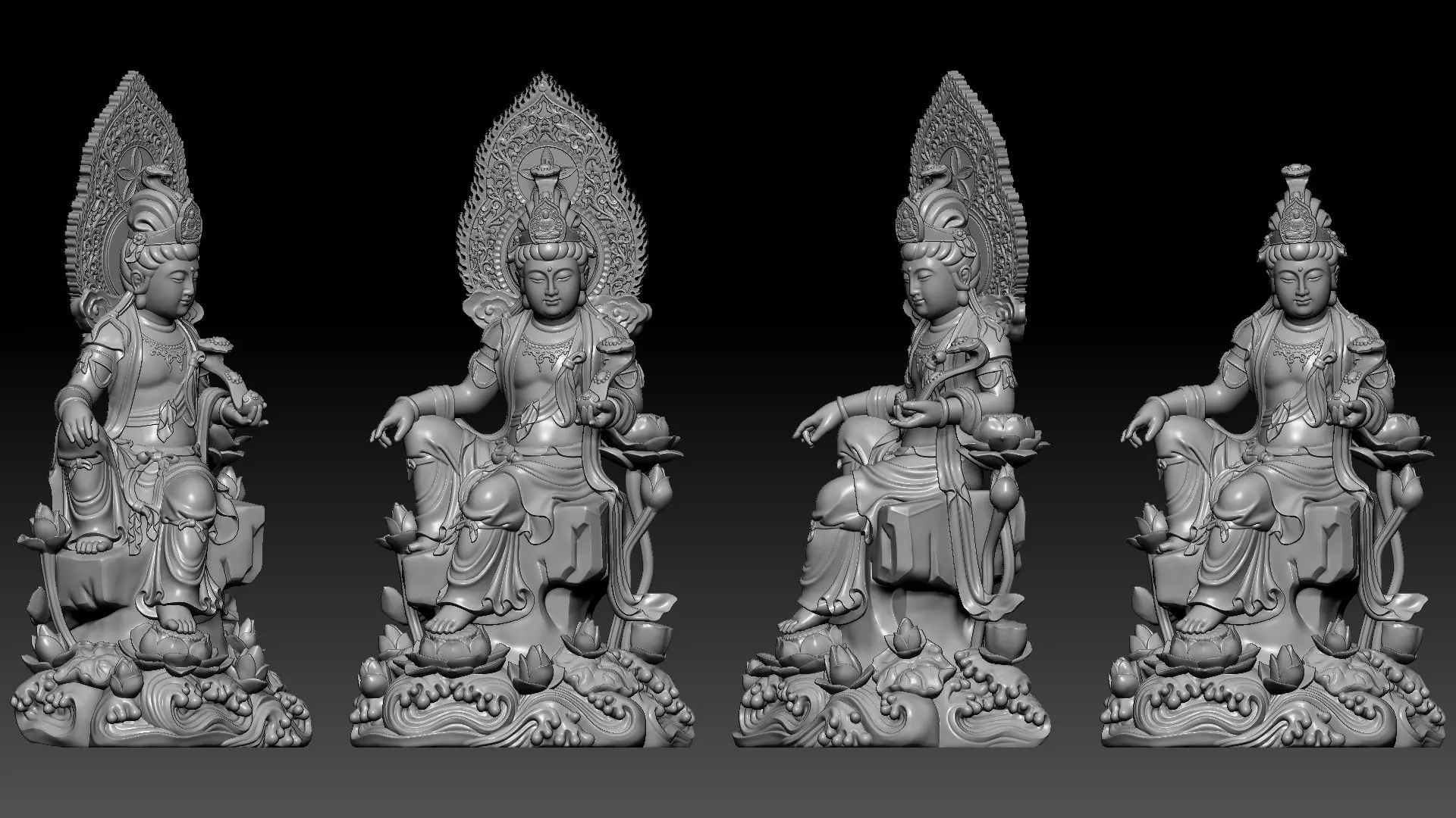 Bodhisattva Avalokiteshvara 3D print model_13