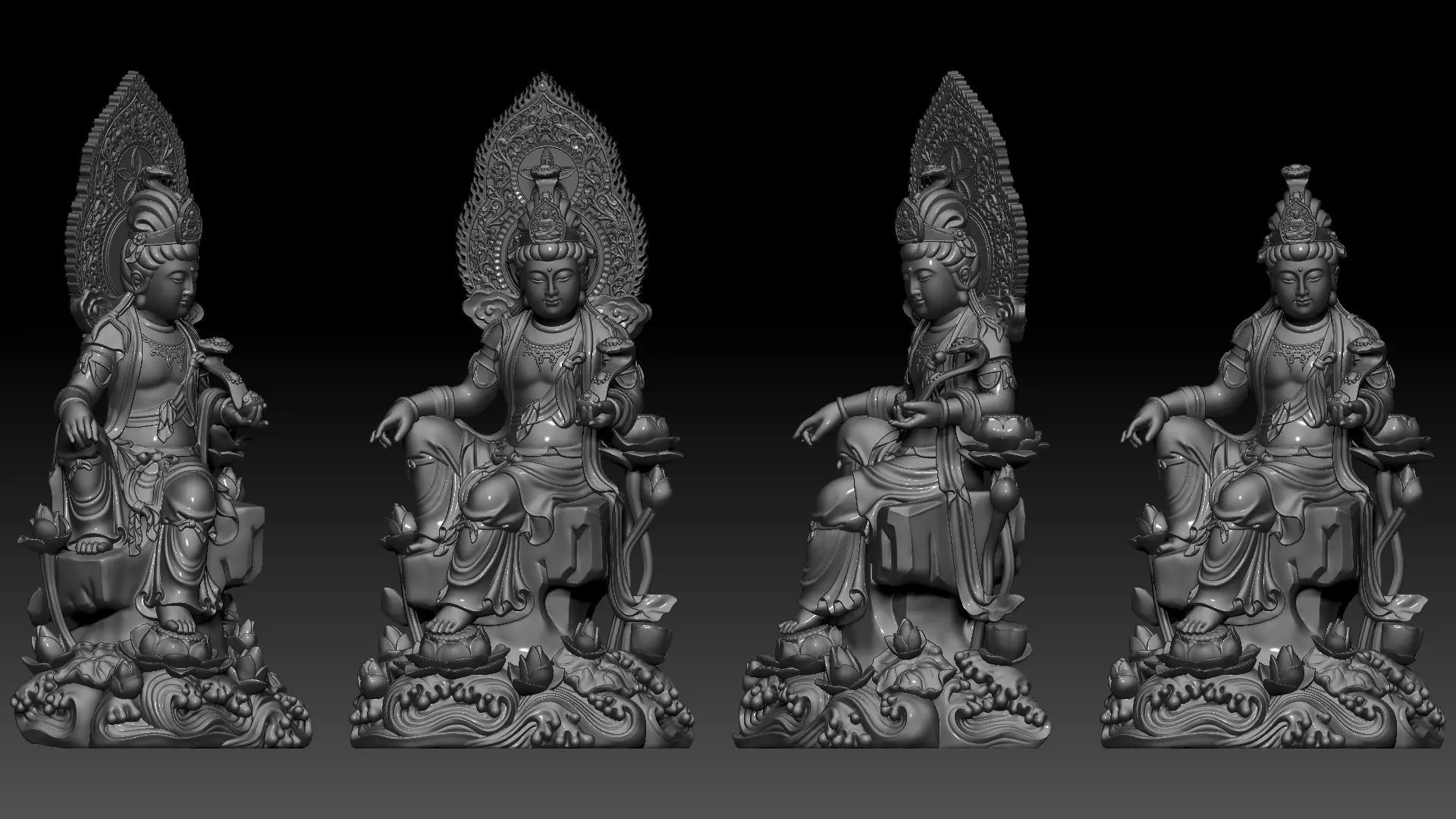 Bodhisattva Avalokiteshvara 3D print model_1