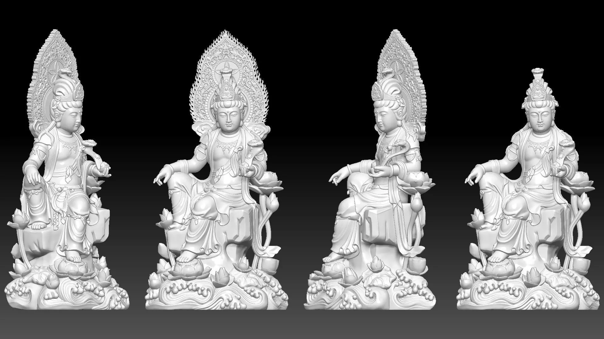 Bodhisattva Avalokiteshvara 3D print model_3