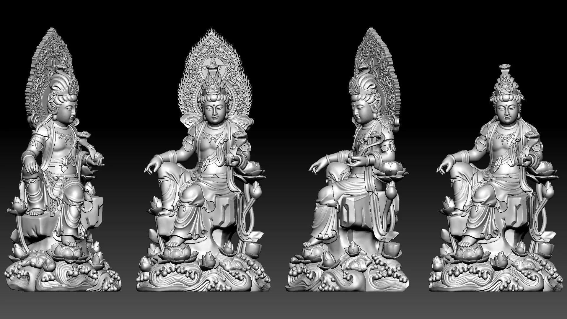 Bodhisattva Avalokiteshvara 3D print model_12