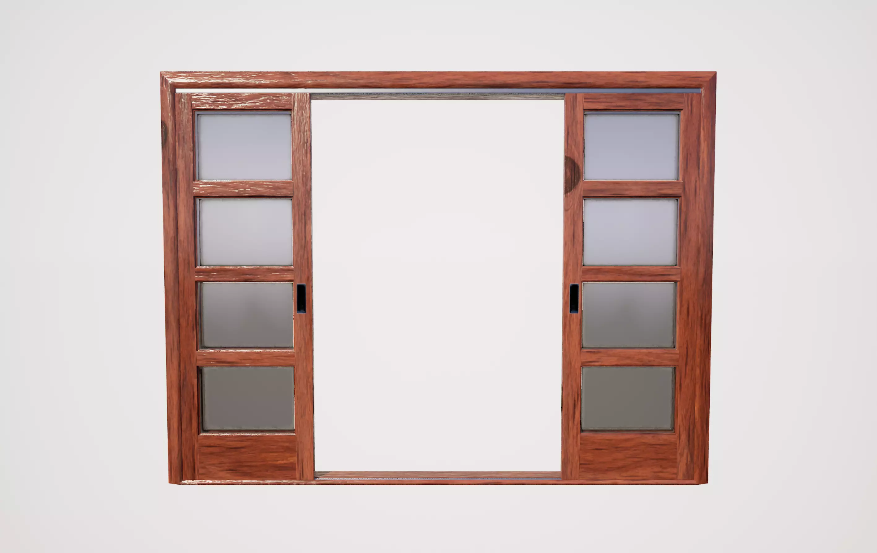 Sliding doubledoor 04 3D model_2