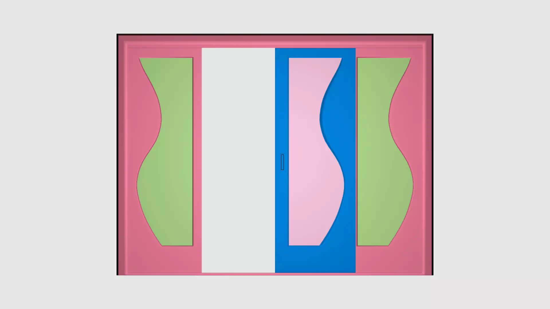 Sliding door 06 3D model_4