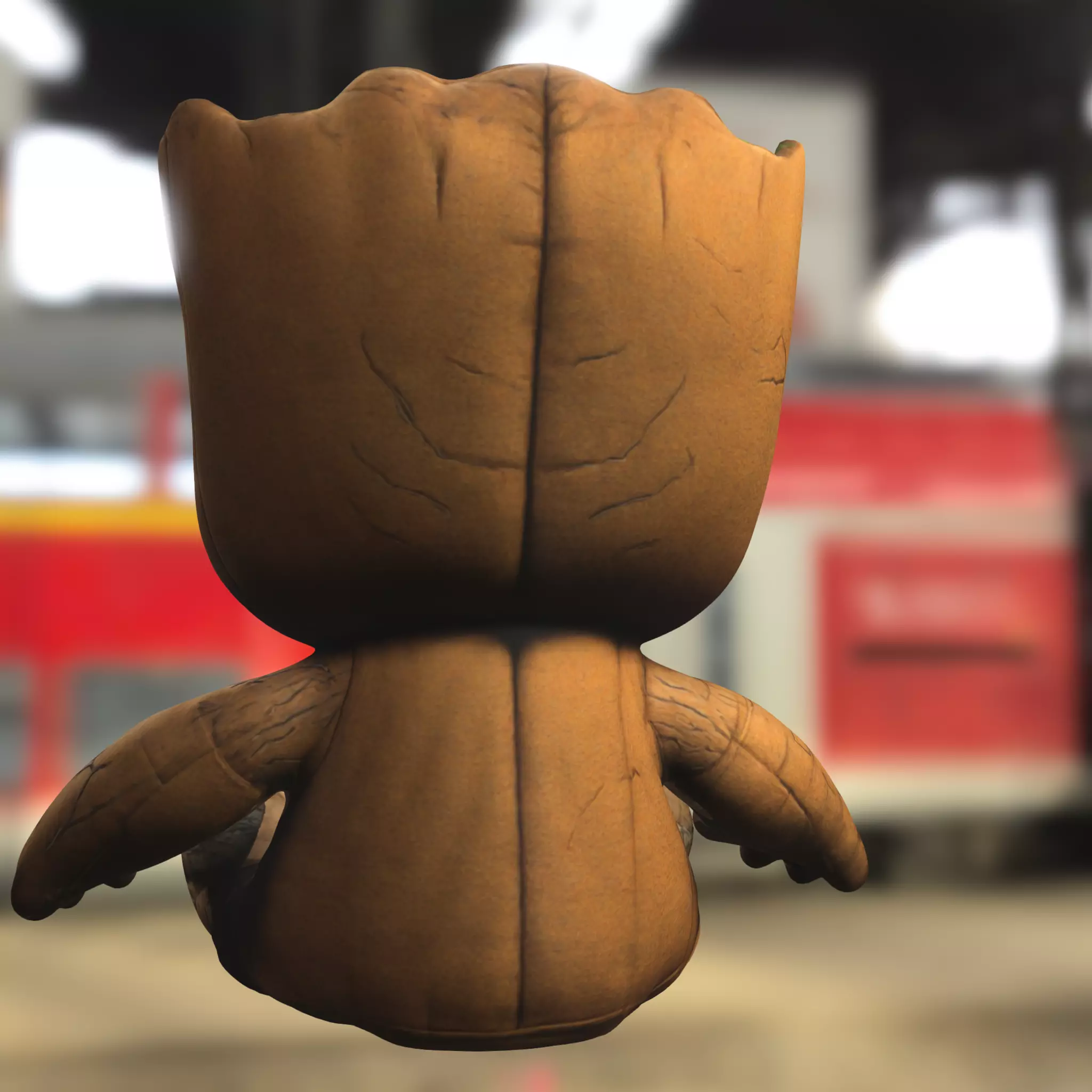 Baby Groot Low-poly 3D model_2