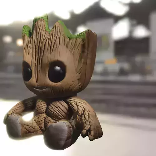 Baby Groot Low-poly 3D model