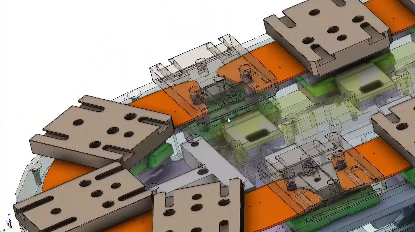 ARC Curved Linear Guide - Circular Conveyor Line Track System 3D model_15