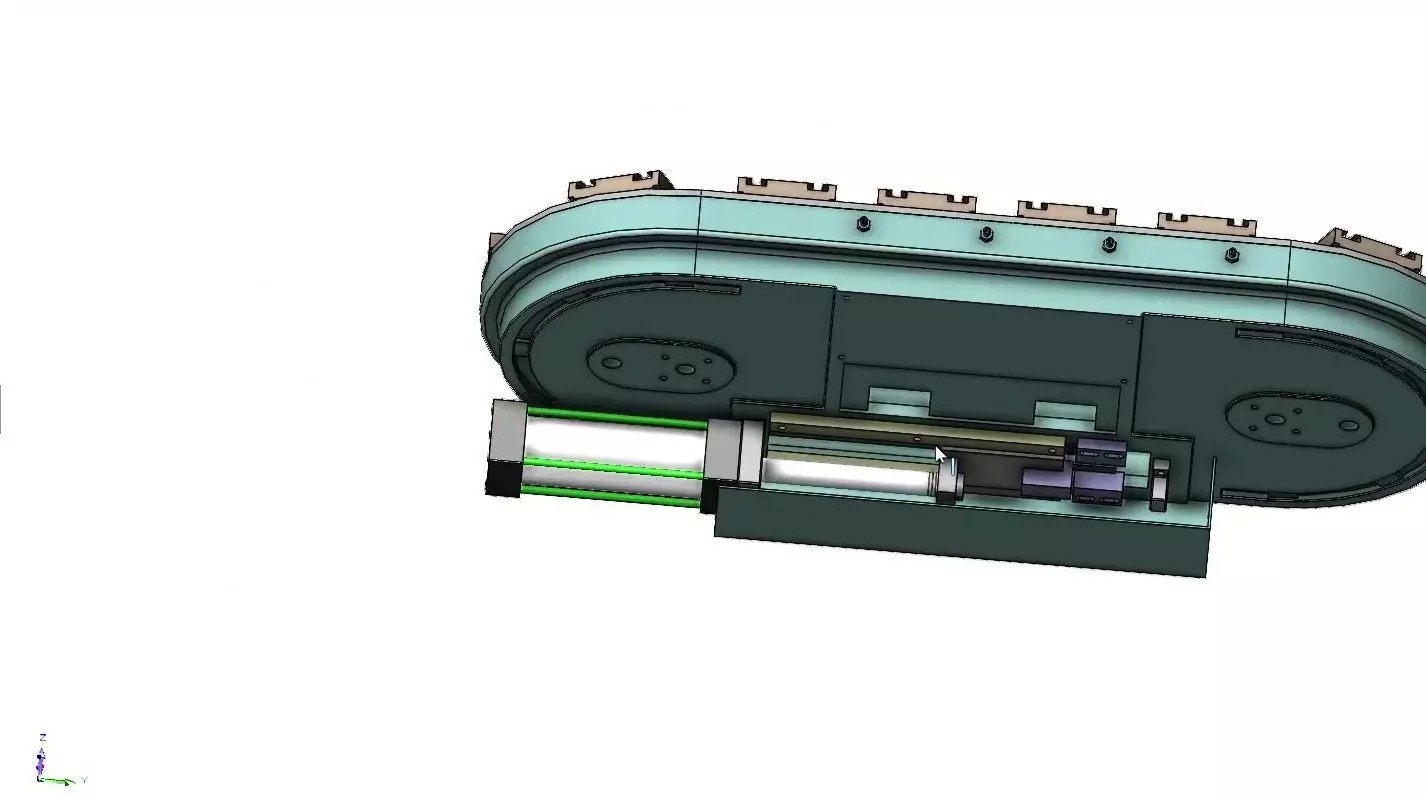 ARC Curved Linear Guide - Circular Conveyor Line Track System 3D model_4