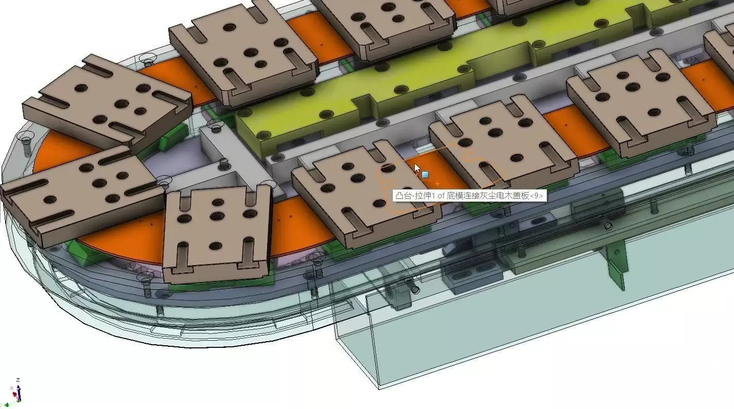 ARC Curved Linear Guide - Circular Conveyor Line Track System 3D model_10