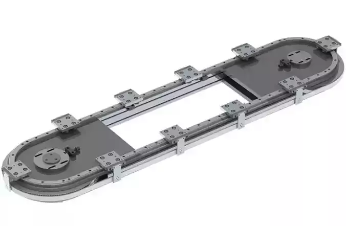 ARC Curved Linear Guide - Circular Conveyor Line Track System 3D model