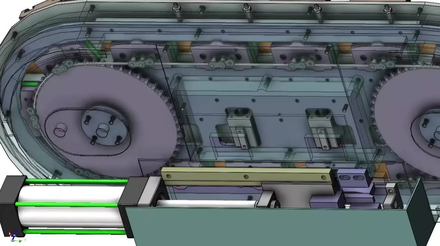 ARC Curved Linear Guide - Circular Conveyor Line Track System 3D model_7