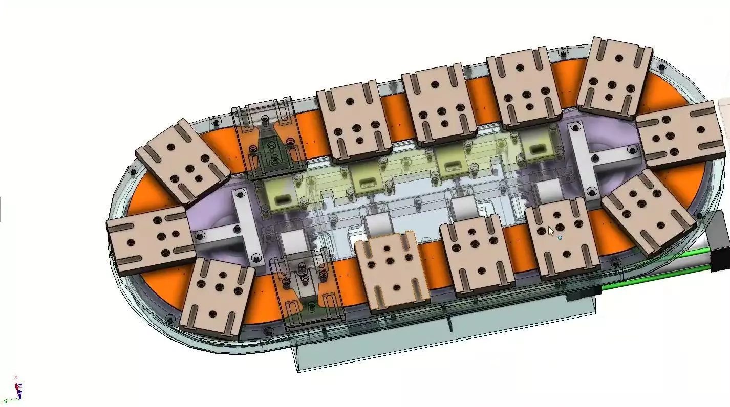 ARC Curved Linear Guide - Circular Conveyor Line Track System 3D model_16