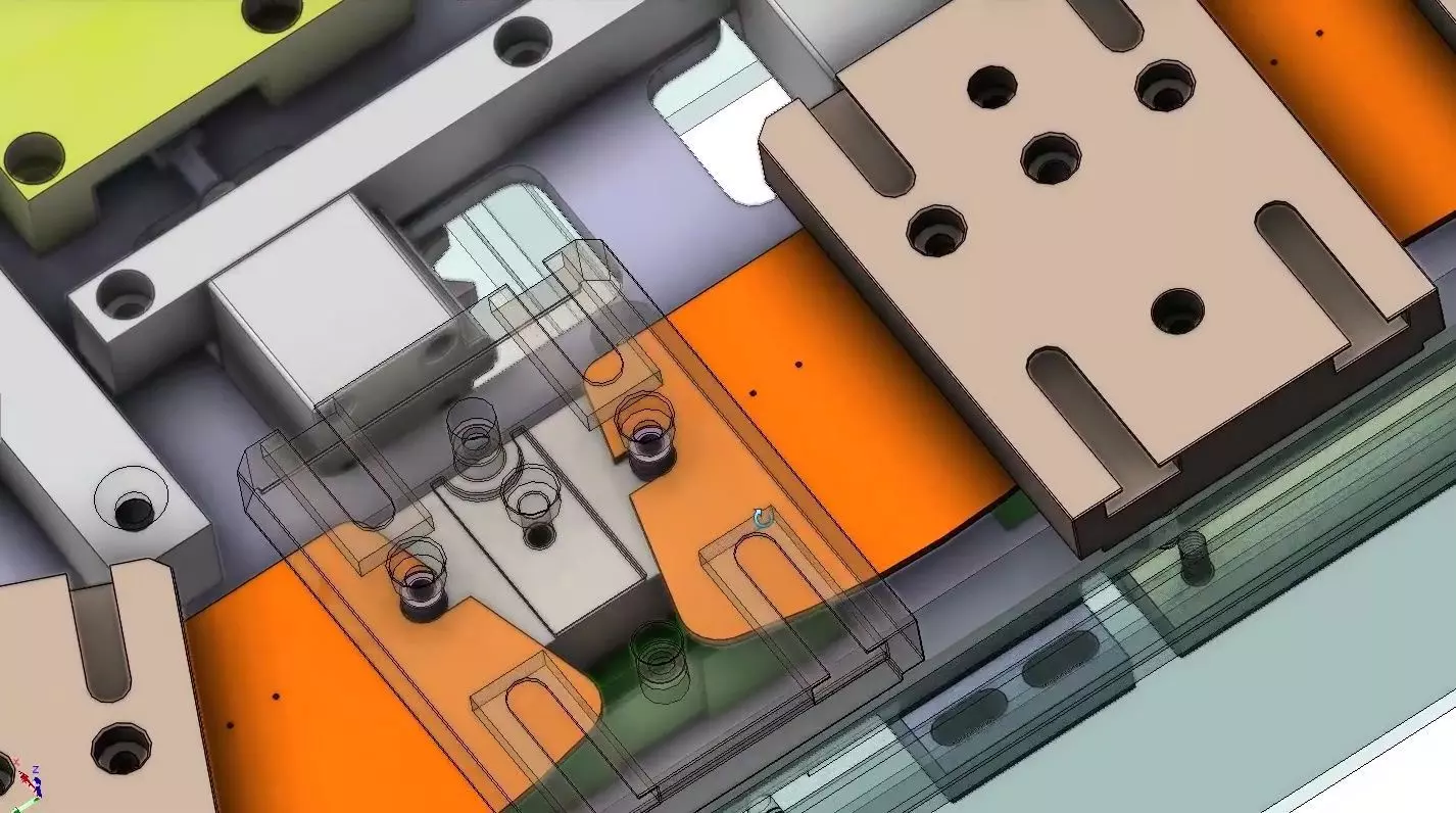 ARC Curved Linear Guide - Circular Conveyor Line Track System 3D model_12