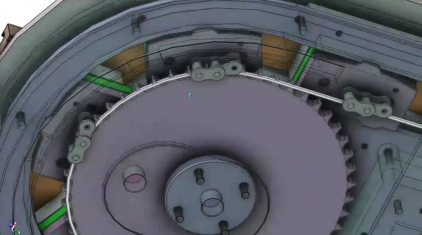 ARC Curved Linear Guide - Circular Conveyor Line Track System 3D model_6