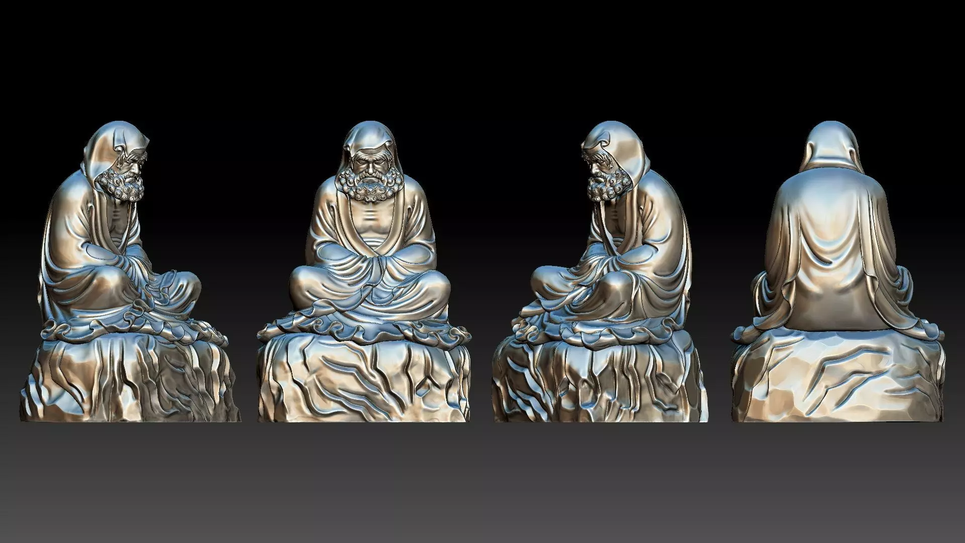Bodhidharma 3D print model