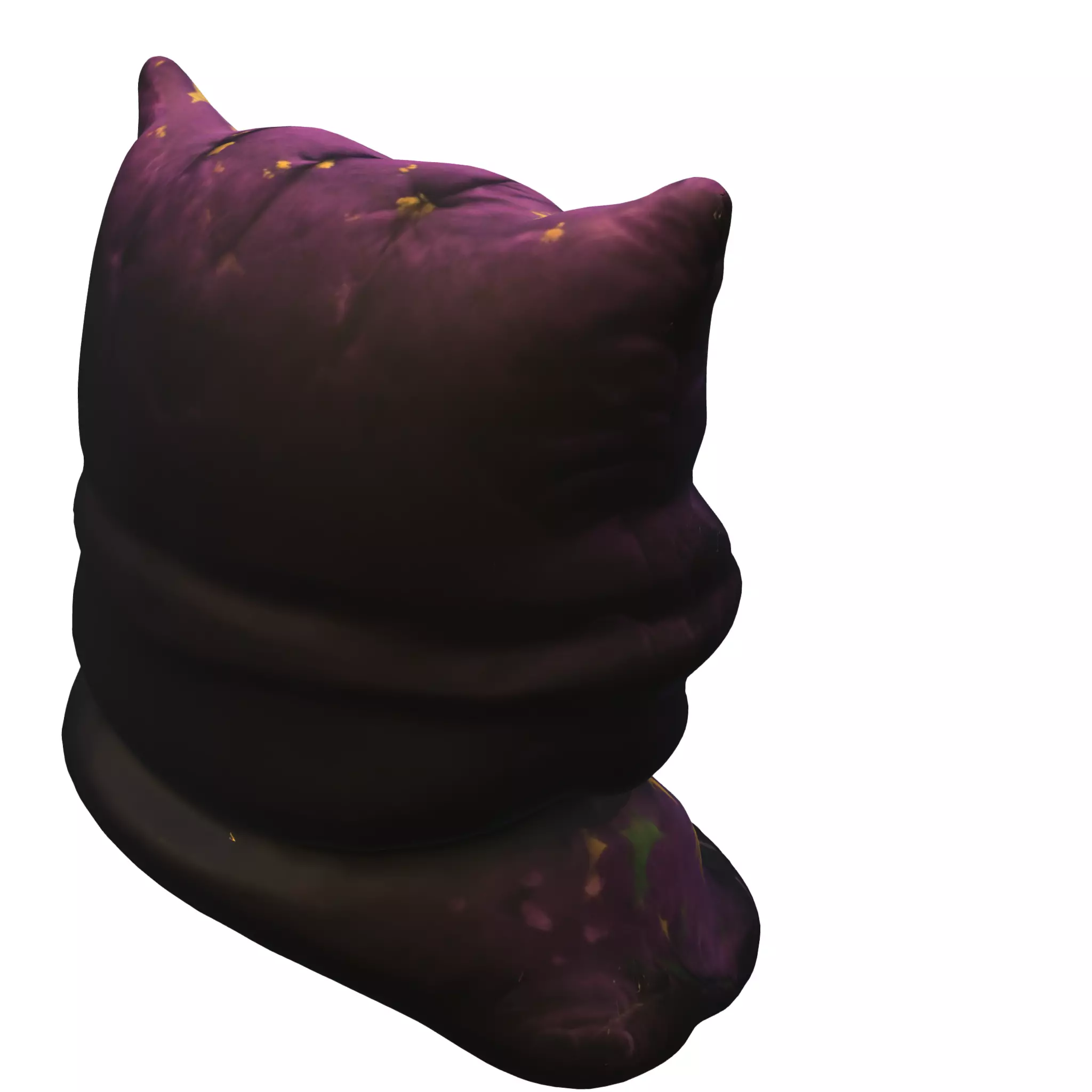 joker Clown cushion Low-poly 3D model_3