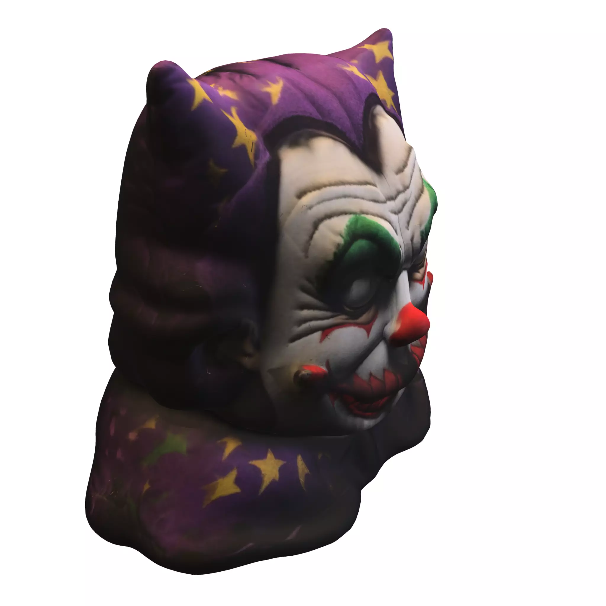 joker Clown cushion Low-poly 3D model_4