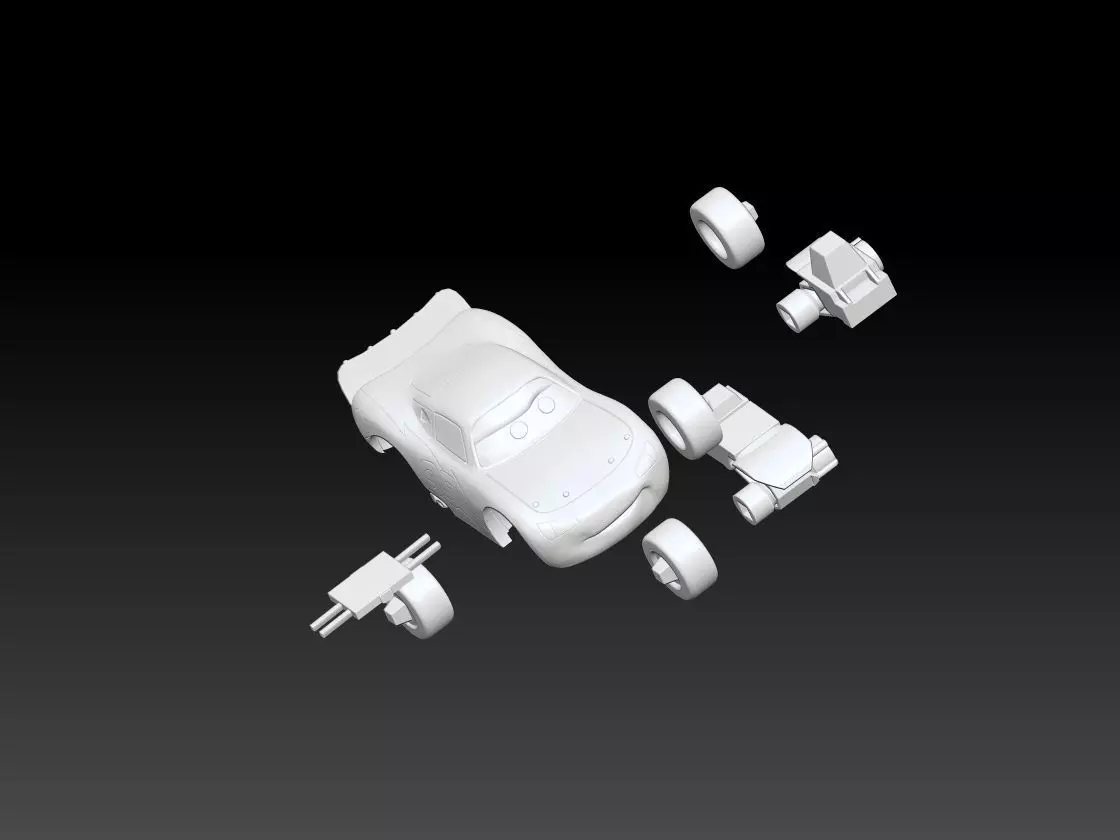 Car Lightning McQueen print 3D print model_19