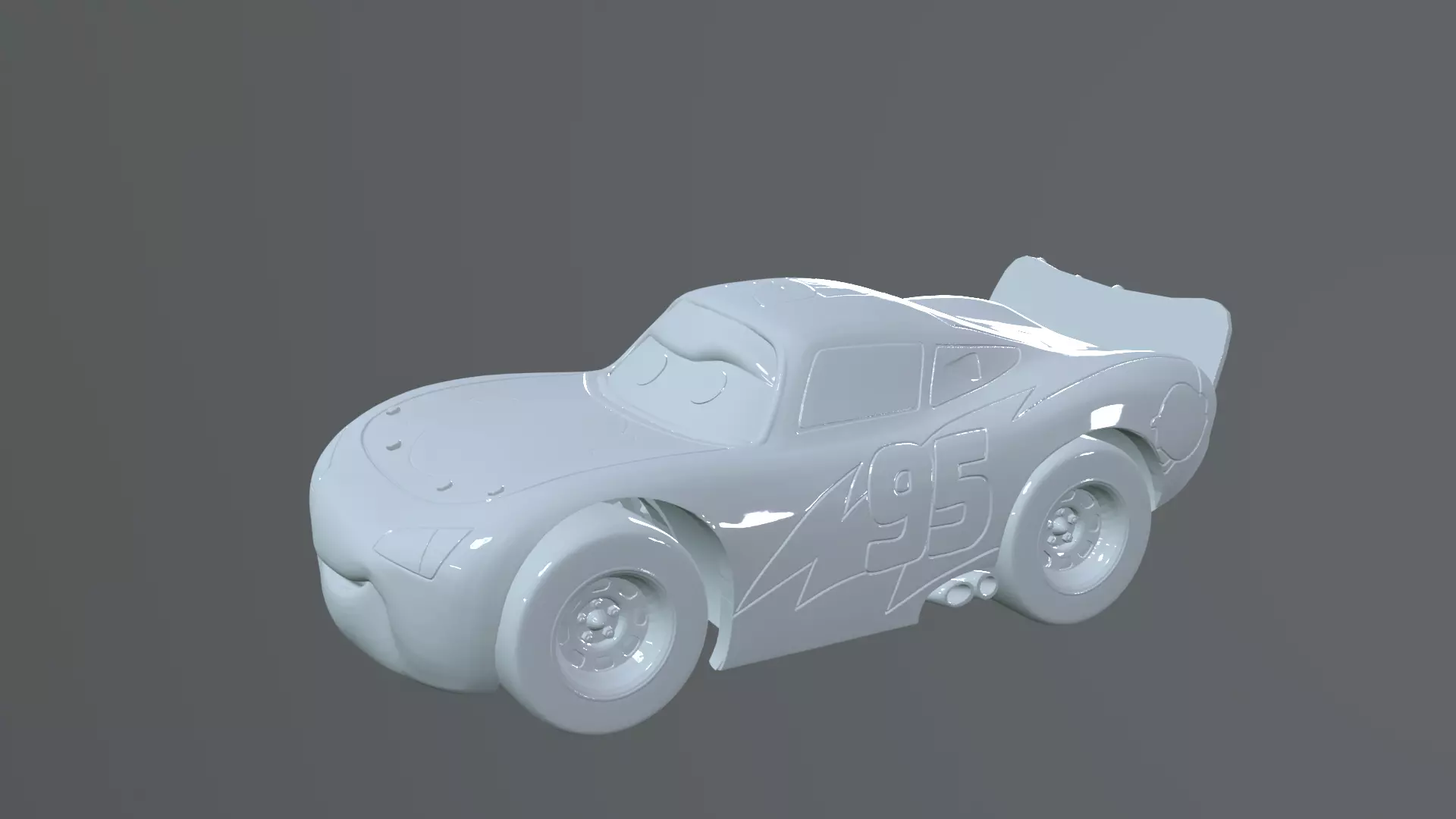 Car Lightning McQueen print 3D print model_4
