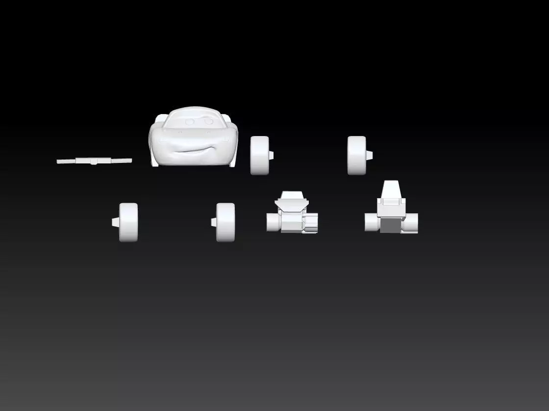 Car Lightning McQueen print 3D print model_20