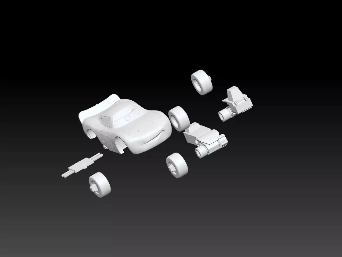 Car Lightning McQueen print 3D print model_21