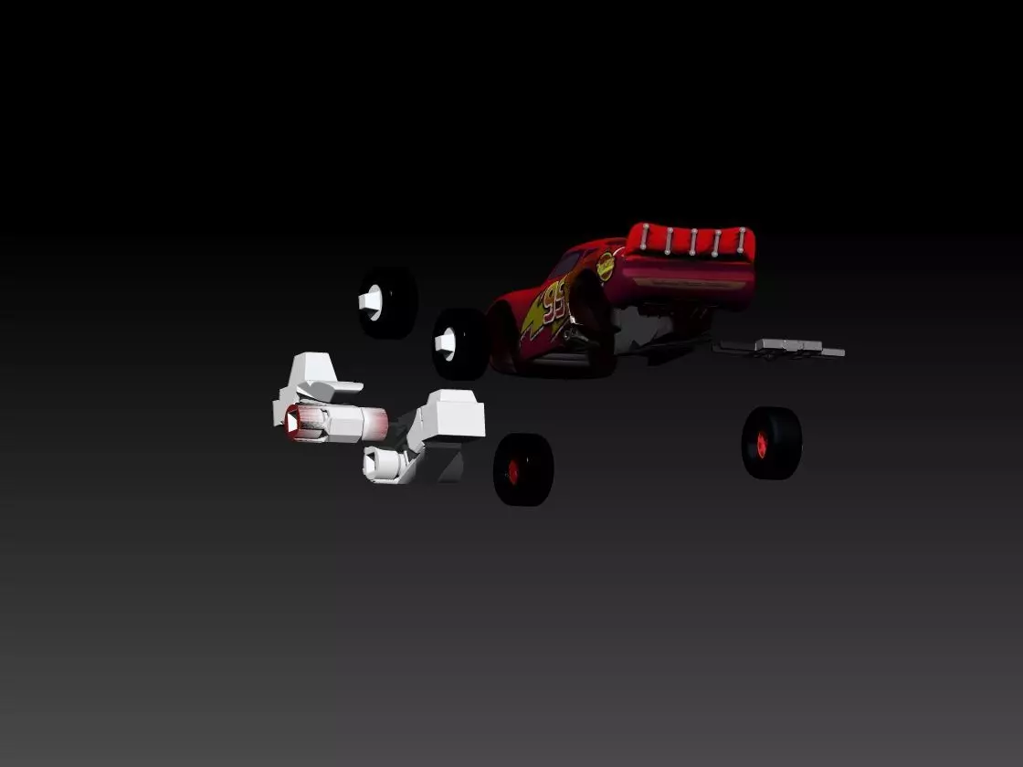 Car Lightning McQueen print 3D print model_18