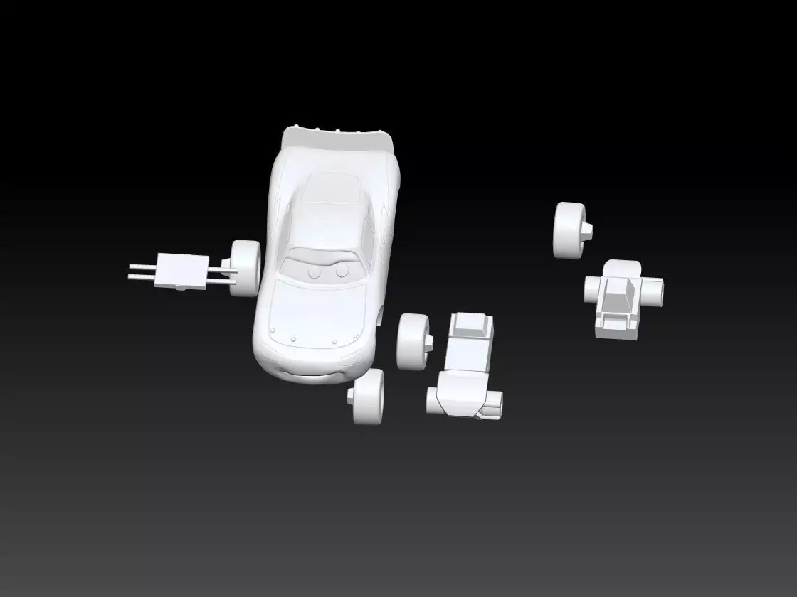 Car Lightning McQueen print 3D print model_16