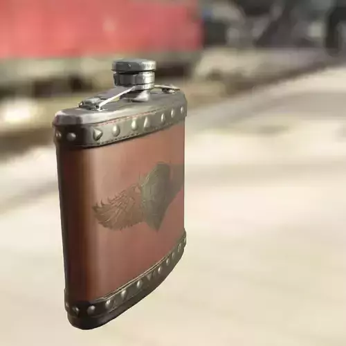 Vintage Metal Flask 