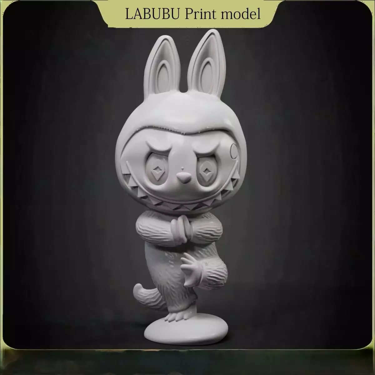 Labubu YOGA 3D Printable Figure Model STL OBJ model 3D model