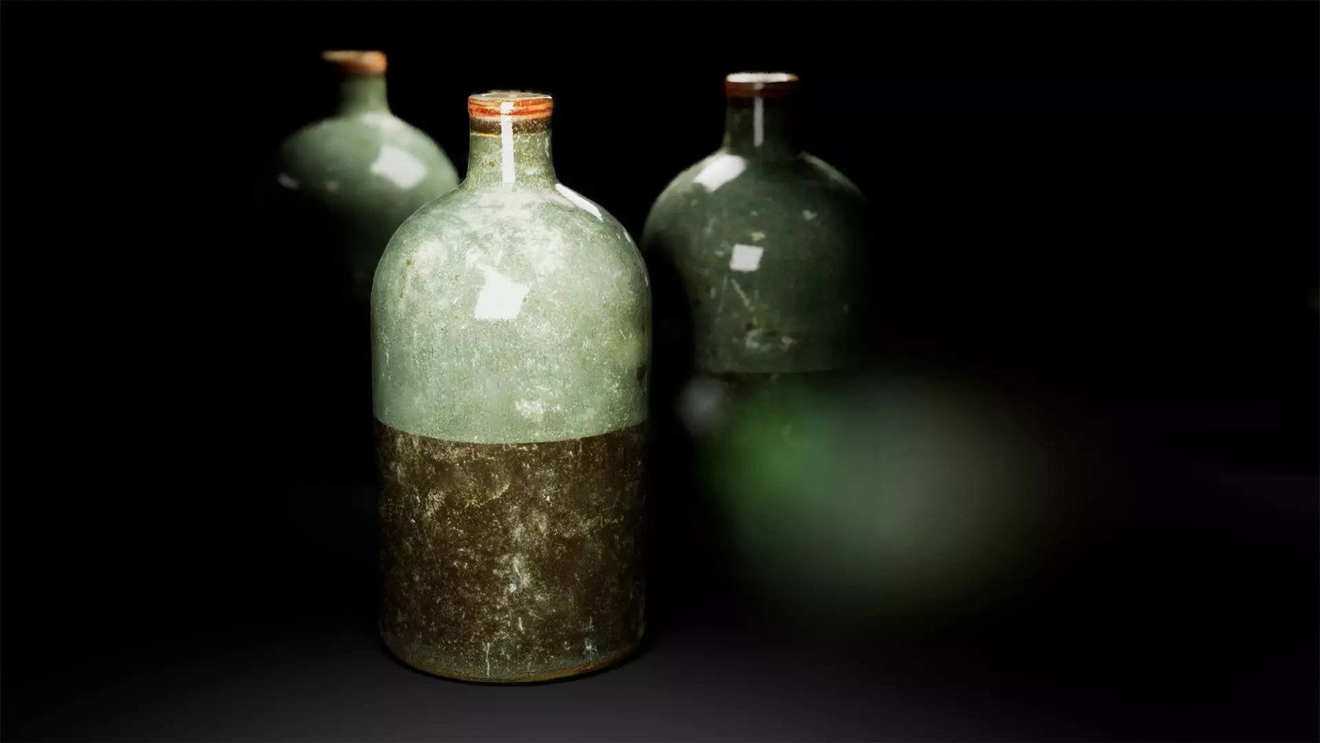 Old Medical Bottles Collection Low-poly 3D model_14