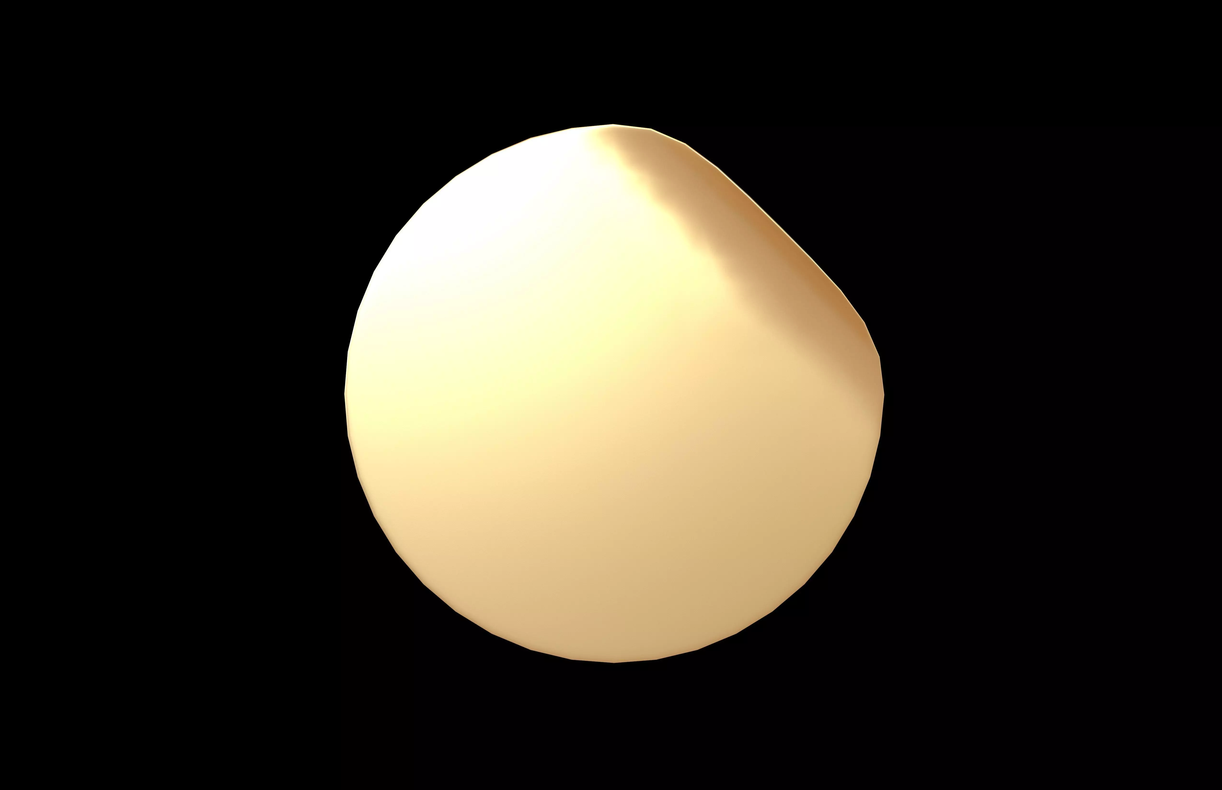 Circle Sticker v2 003 Low-poly 3D model_1