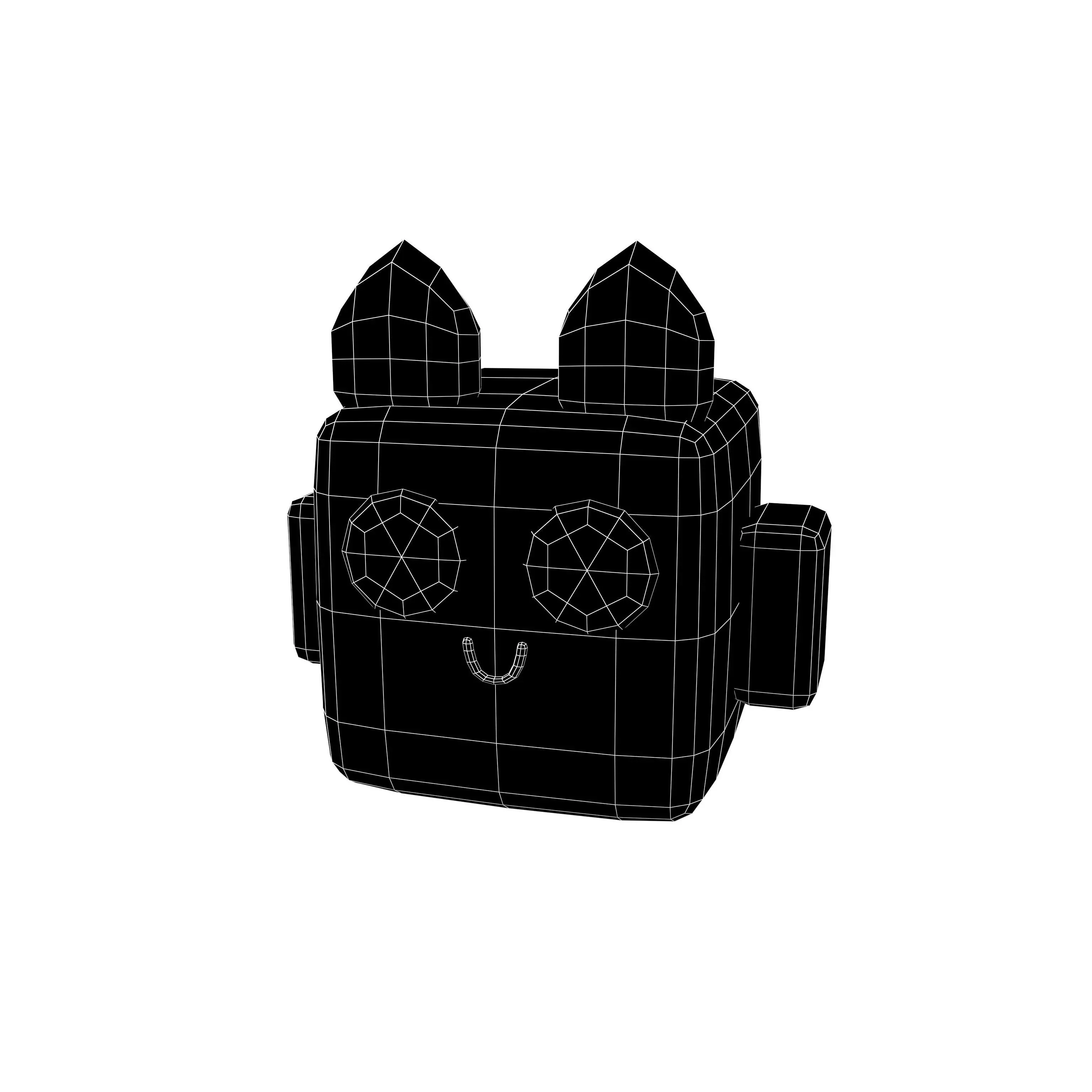 Basic Type Game Asset Pet Character v1 001 Low-poly 3D model_4