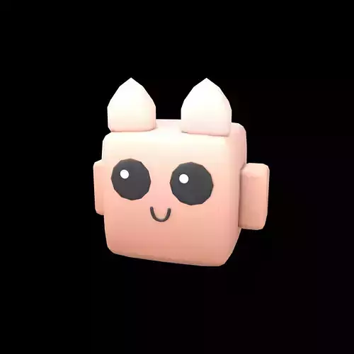 Basic Type Game Asset Pet Character v1 002 Low-poly 3D model