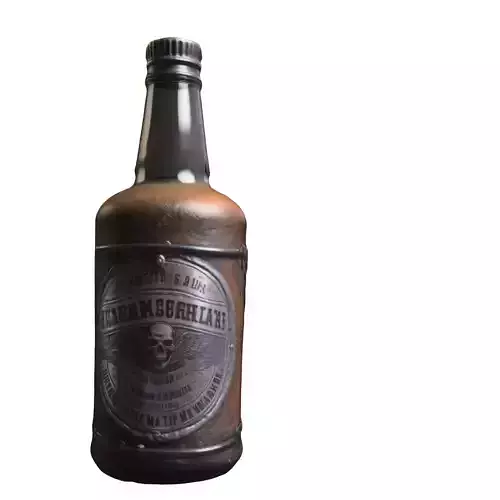 Steampunk skul Poison Bottle