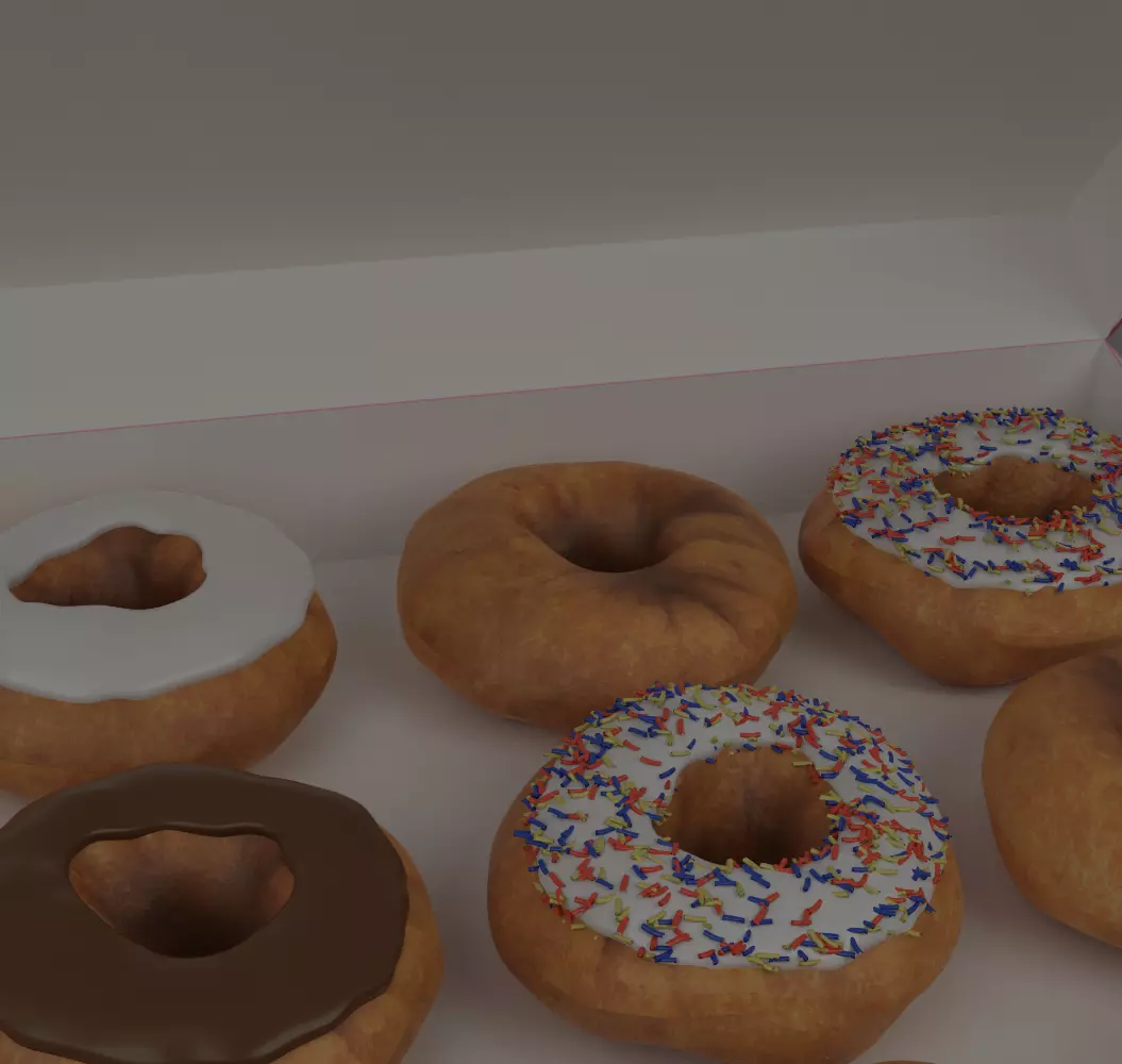 Dozen Donuts 3D model_7