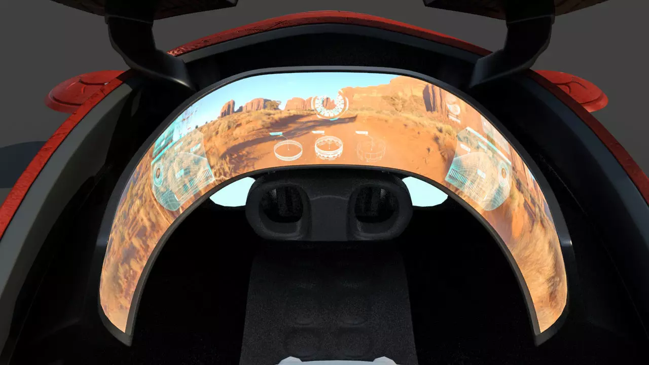 Futuristic Jet Vehicle 3D model_31