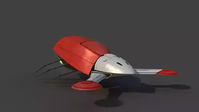 Futuristic Jet Vehicle 3D model