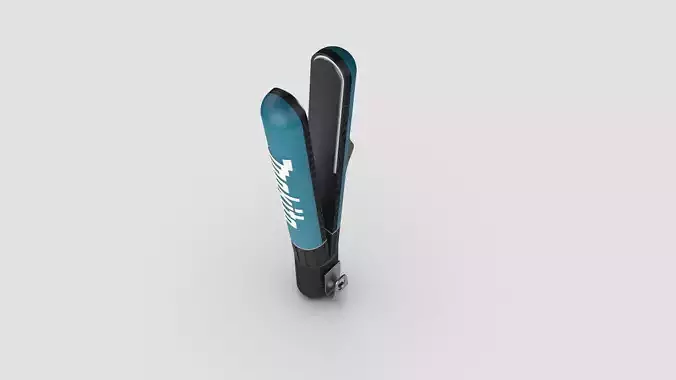 Makita inspired hair straightener plus keyshot render 