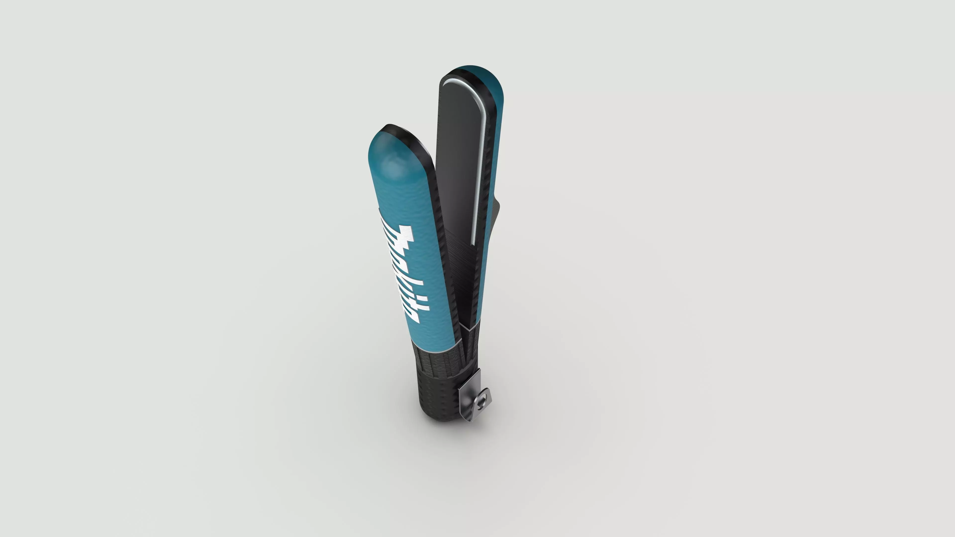 Makita inspired hair straightener plus keyshot render  3D print model_0