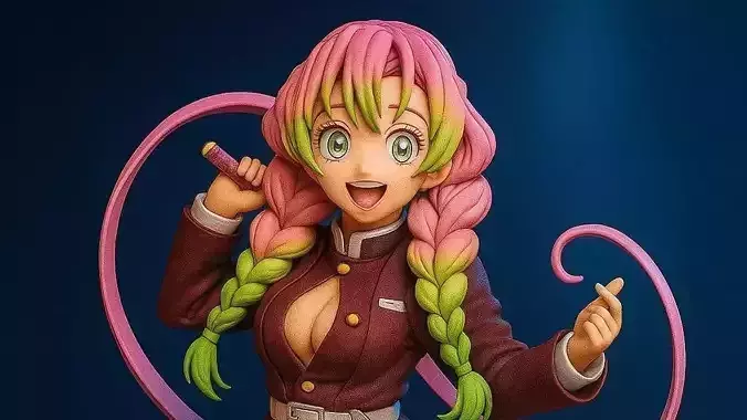 Mitsuri Kanroji Demon Slayer 3D Print Model 3D print model