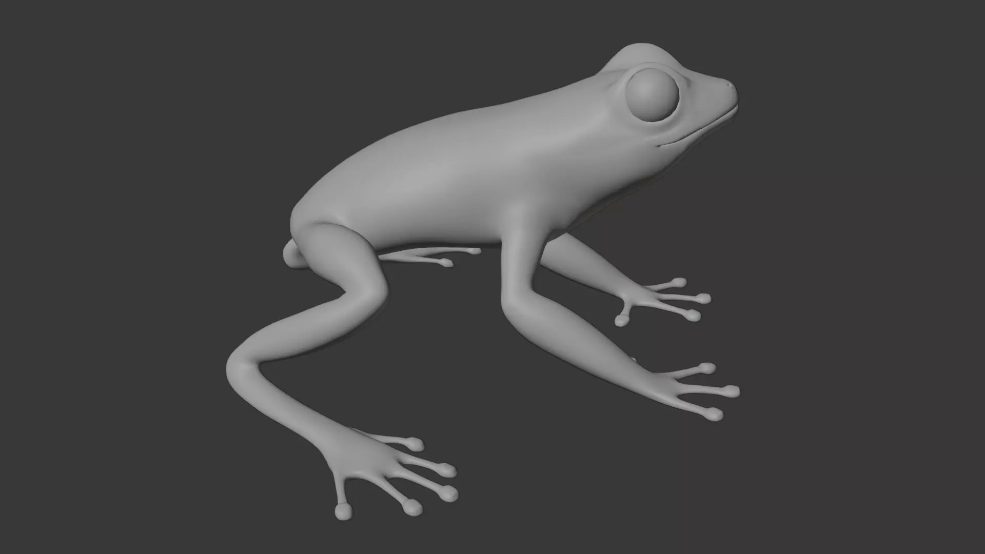 Tree Frog Low-poly 3D model_19