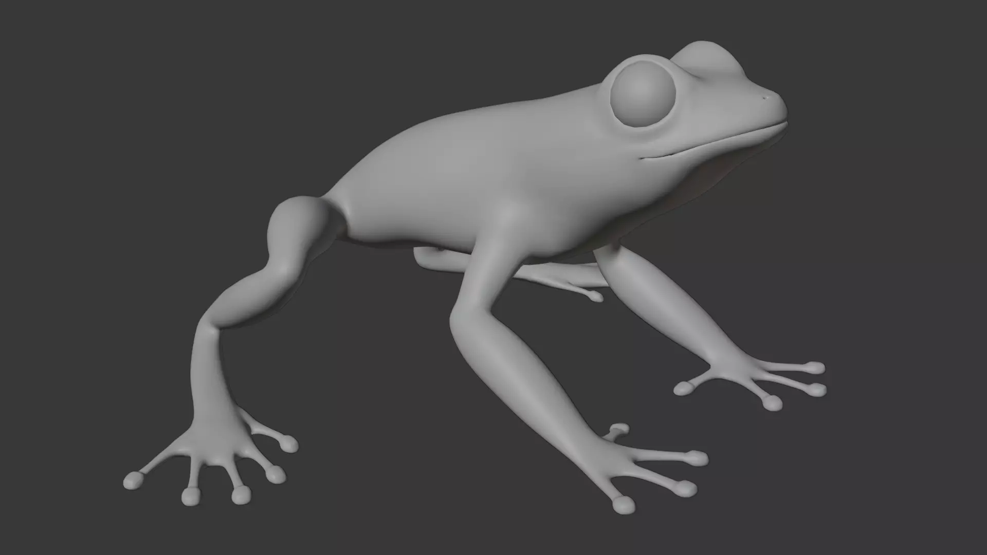 Tree Frog Low-poly 3D model_26