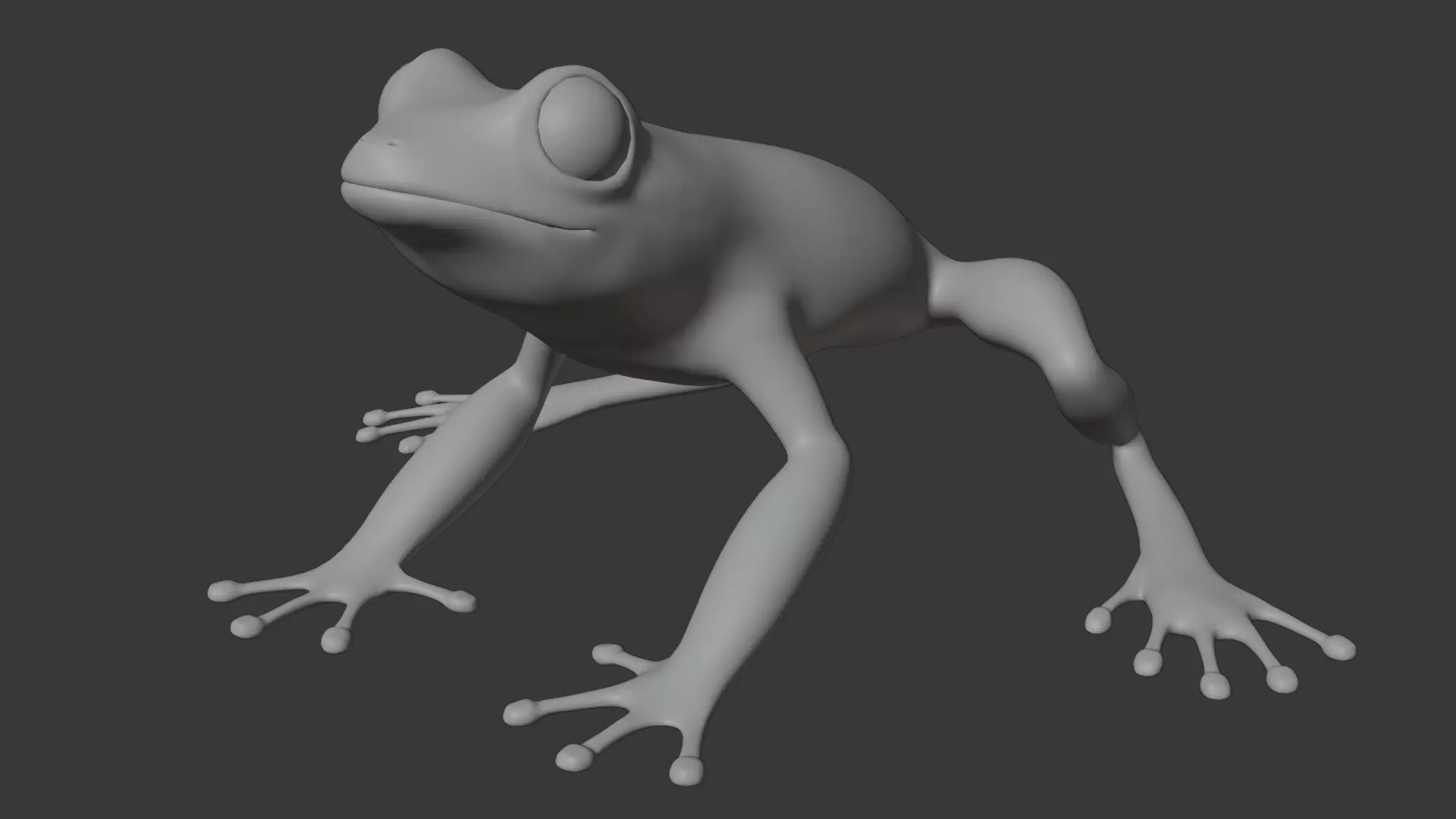 Tree Frog Low-poly 3D model_16