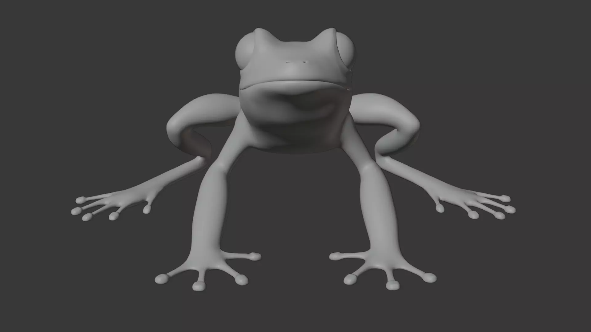 Tree Frog Low-poly 3D model_25