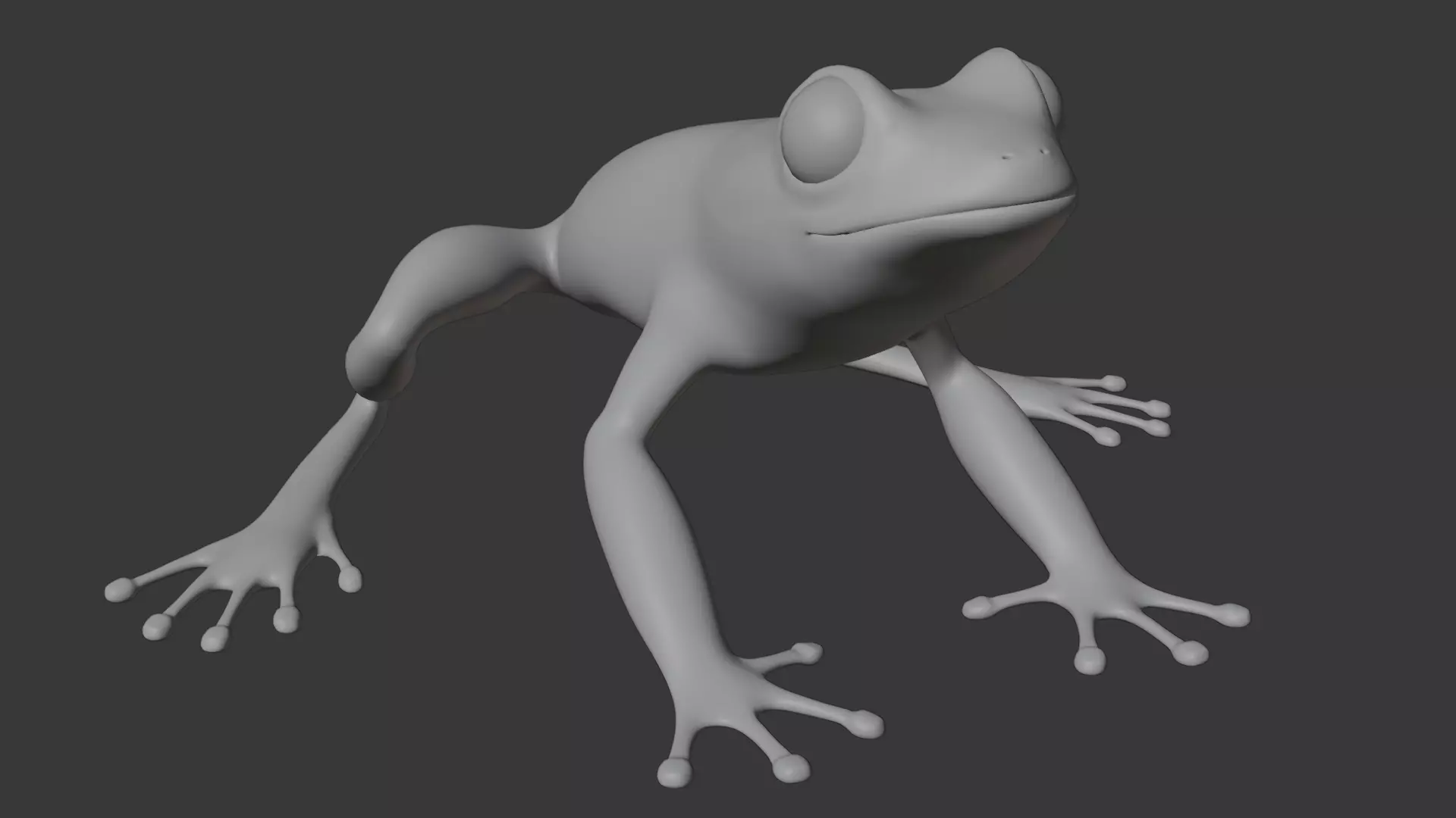 Tree Frog Low-poly 3D model_17