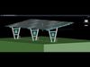 4 CAR V TYPE SOLAR CARPORT 3D MODEL 3D model_1