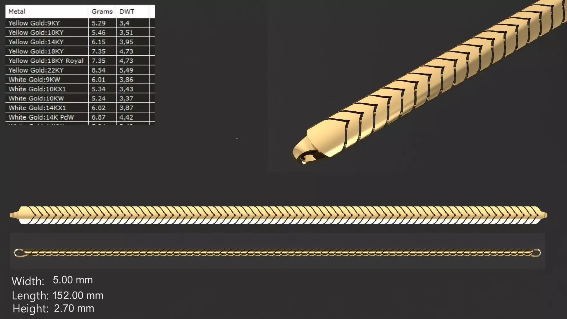 Chain  3D print model_0