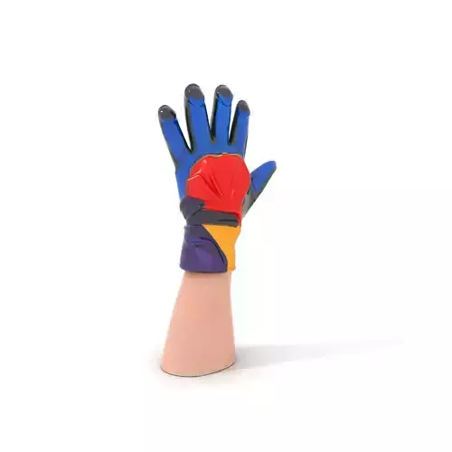 Colorful Sports Glove Model Pack Low-poly 3D model