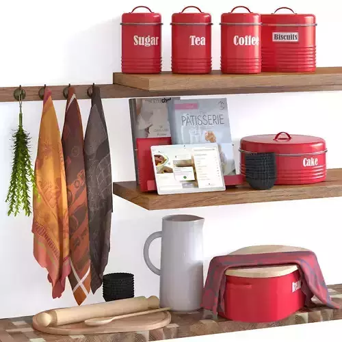 Typhoon Vintage Kitchen Red 2 3D model